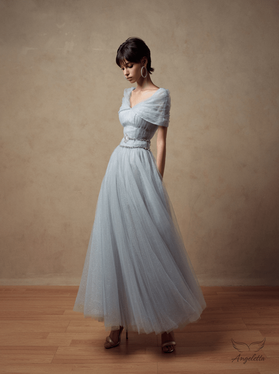 Angeletta Merida Off-Shoulder Princess Dress