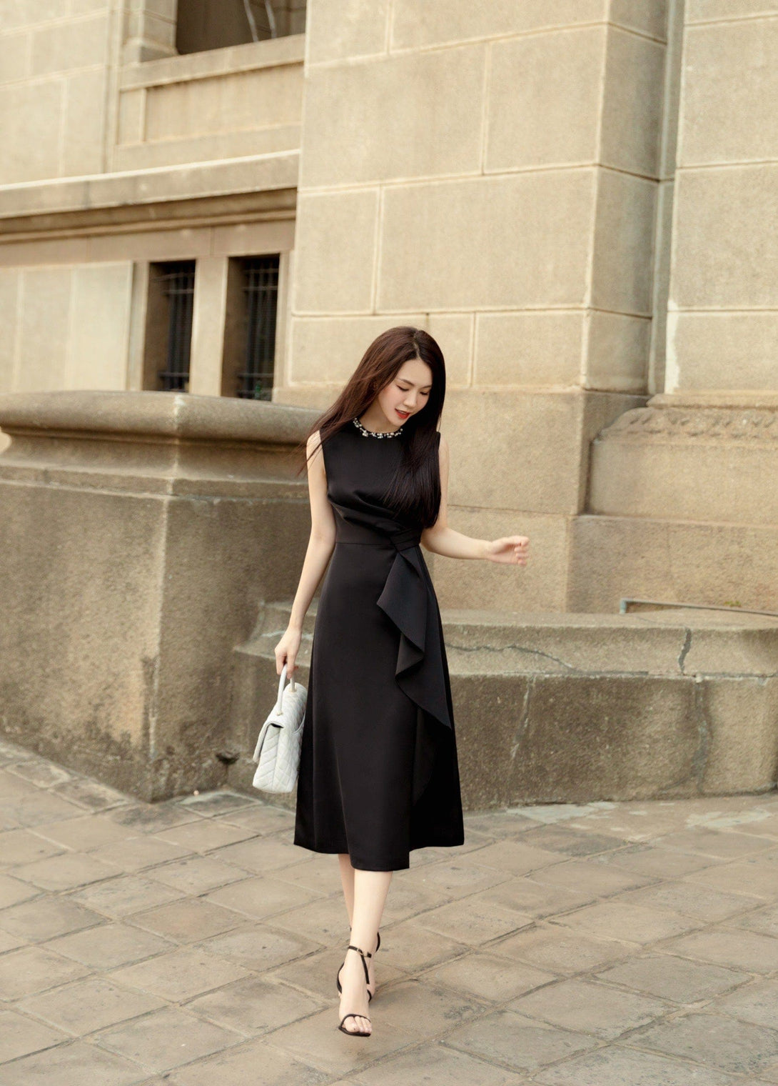 DARLING DIVA S / Black Yami Sleeveless Dress