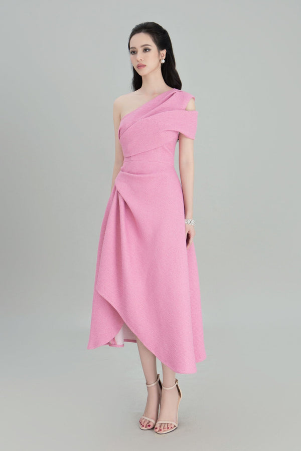 DARLING DIVA S / Pink Silvie One Shoulder Dress